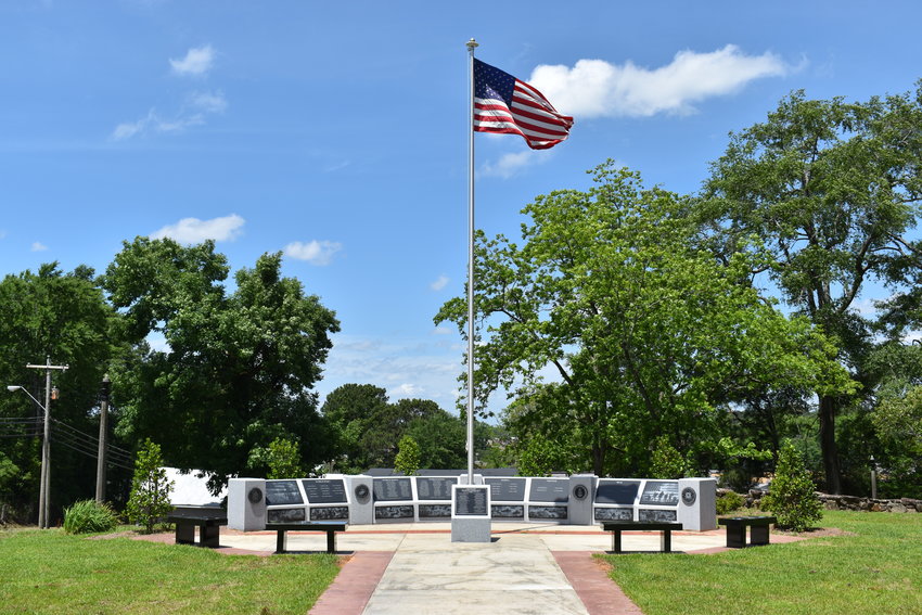 This year’s Memorial Day program will be held at the newly-constructed Fallen Veterans Monument plaza in Dewitt-DeWeese Park.